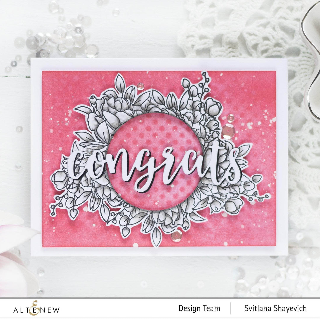 Photocentric Clear Stamps Paint-A-Flower: Rose Outline Stamp Set
