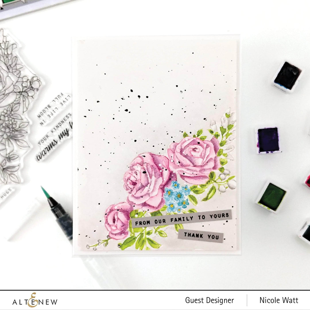 Photocentric Clear Stamps Paint-A-Flower: Rose Outline Stamp Set