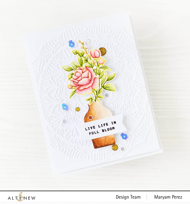 Photocentric Clear Stamps Paint-A-Flower: Rose Outline Stamp Set