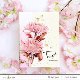 Photocentric Clear Stamps Paint-A-Flower: Spider Mums Outline Stamp Set