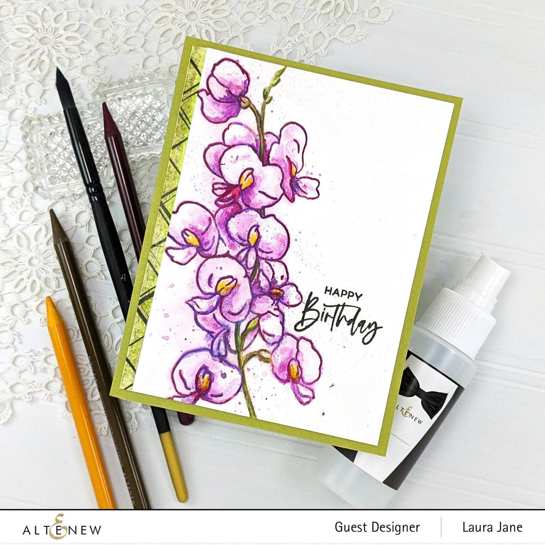 Photocentric Clear Stamps Paint-A-Flower: Sweet Pea Outline Stamp Set