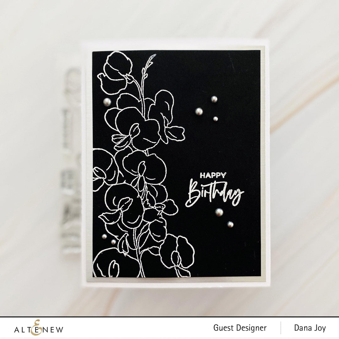 Photocentric Clear Stamps Paint-A-Flower: Sweet Pea Outline Stamp Set