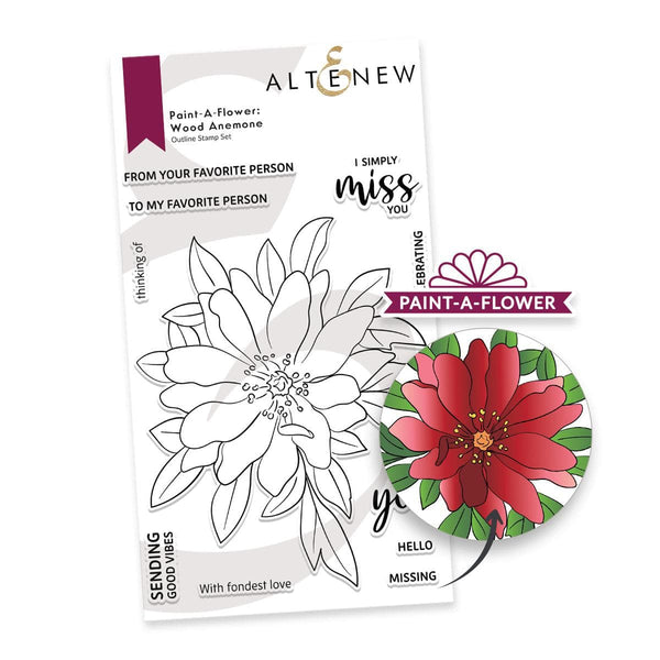 Photocentric Clear Stamps Paint-A-Flower: Wood Anemone Outline Stamp Set