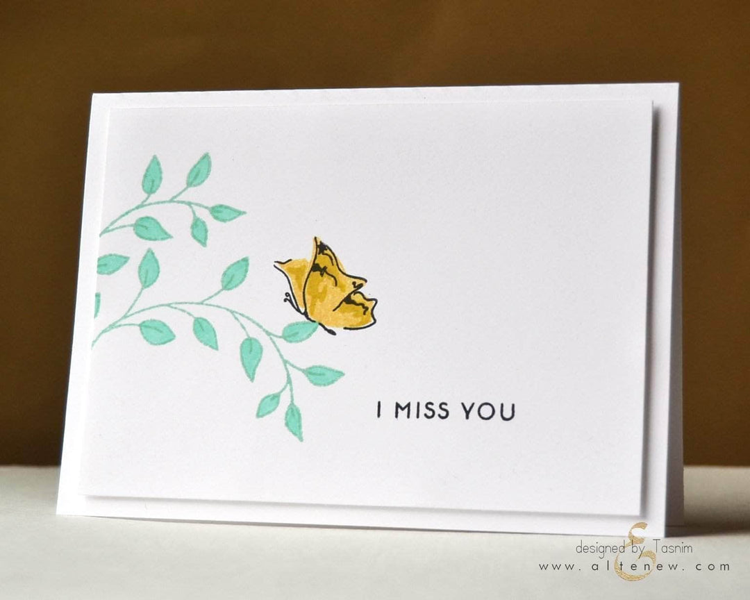 Photocentric Clear Stamps Painted Butterflies Stamp Set