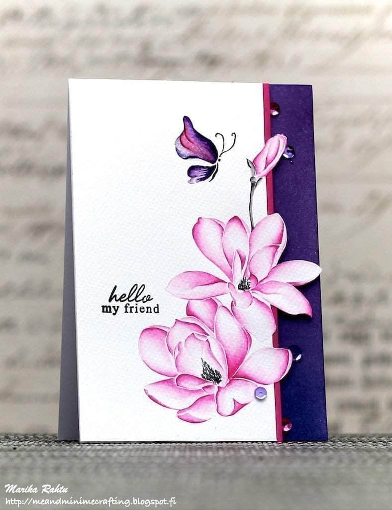 Photocentric Clear Stamps Painted Butterflies Stamp Set