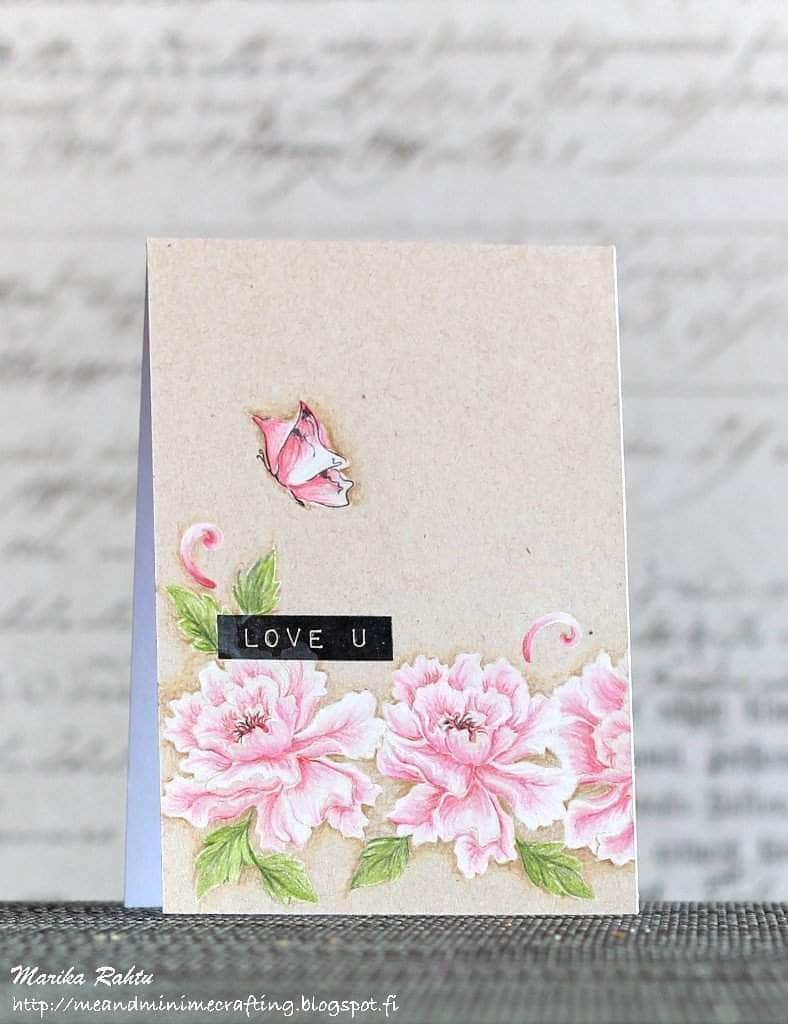 Photocentric Clear Stamps Painted Butterflies Stamp Set