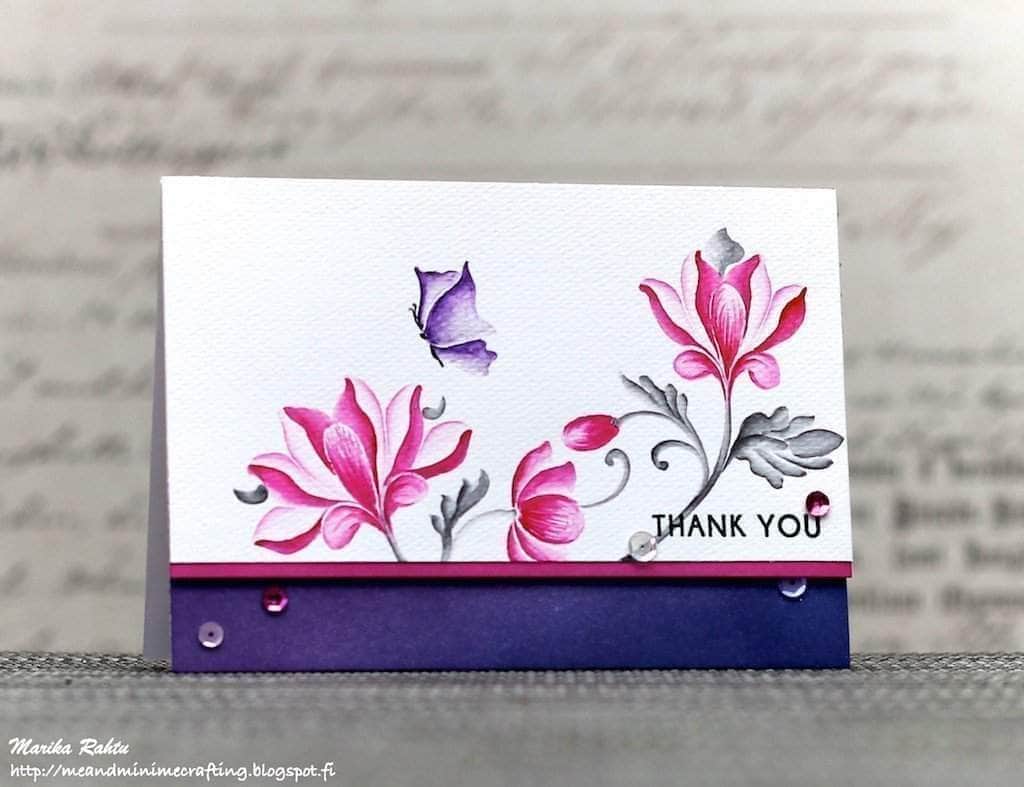 Photocentric Clear Stamps Painted Butterflies Stamp Set