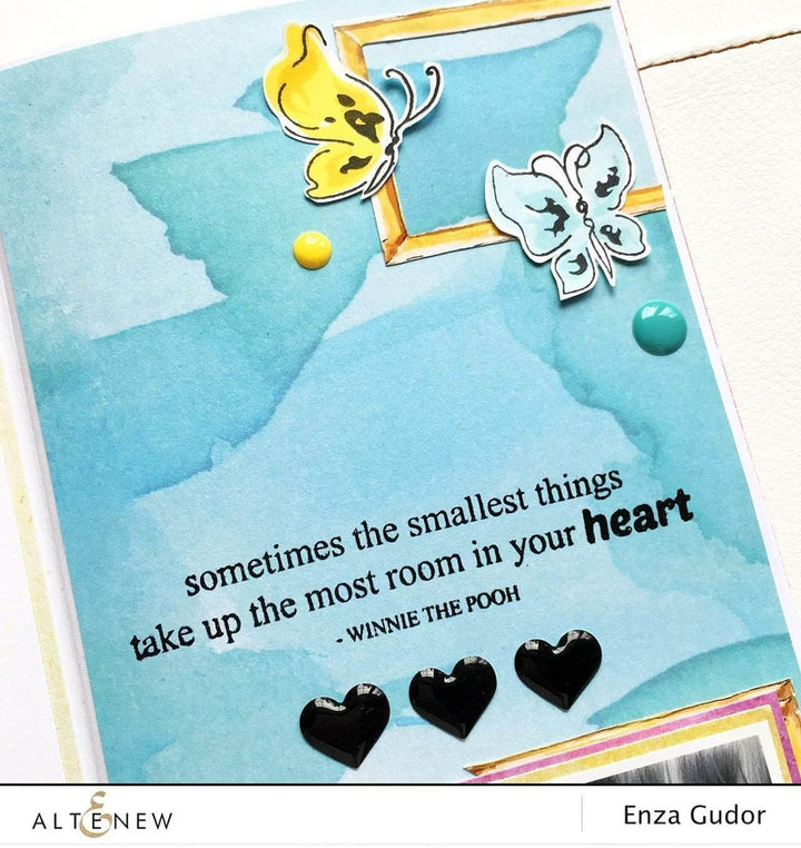 Photocentric Clear Stamps Painted Butterflies Stamp Set