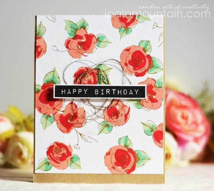 Photocentric Clear Stamps Painted Flowers Stamp Set