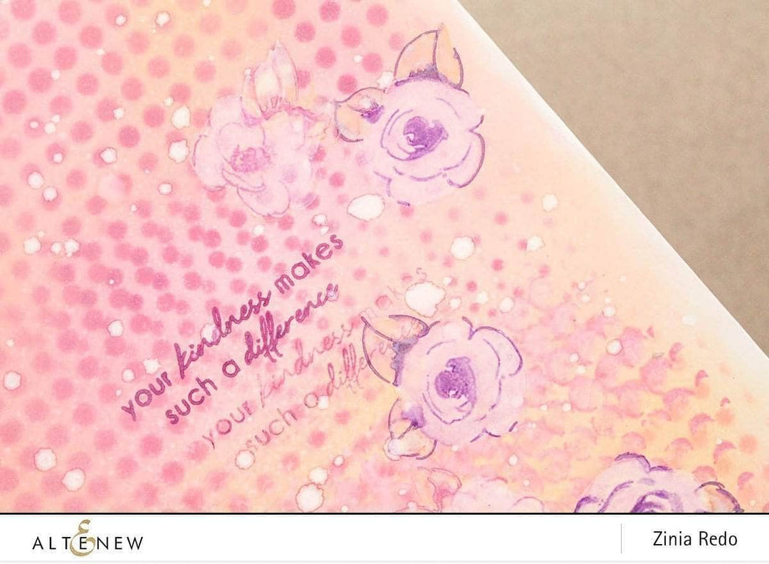 Photocentric Clear Stamps Painted Flowers Stamp Set