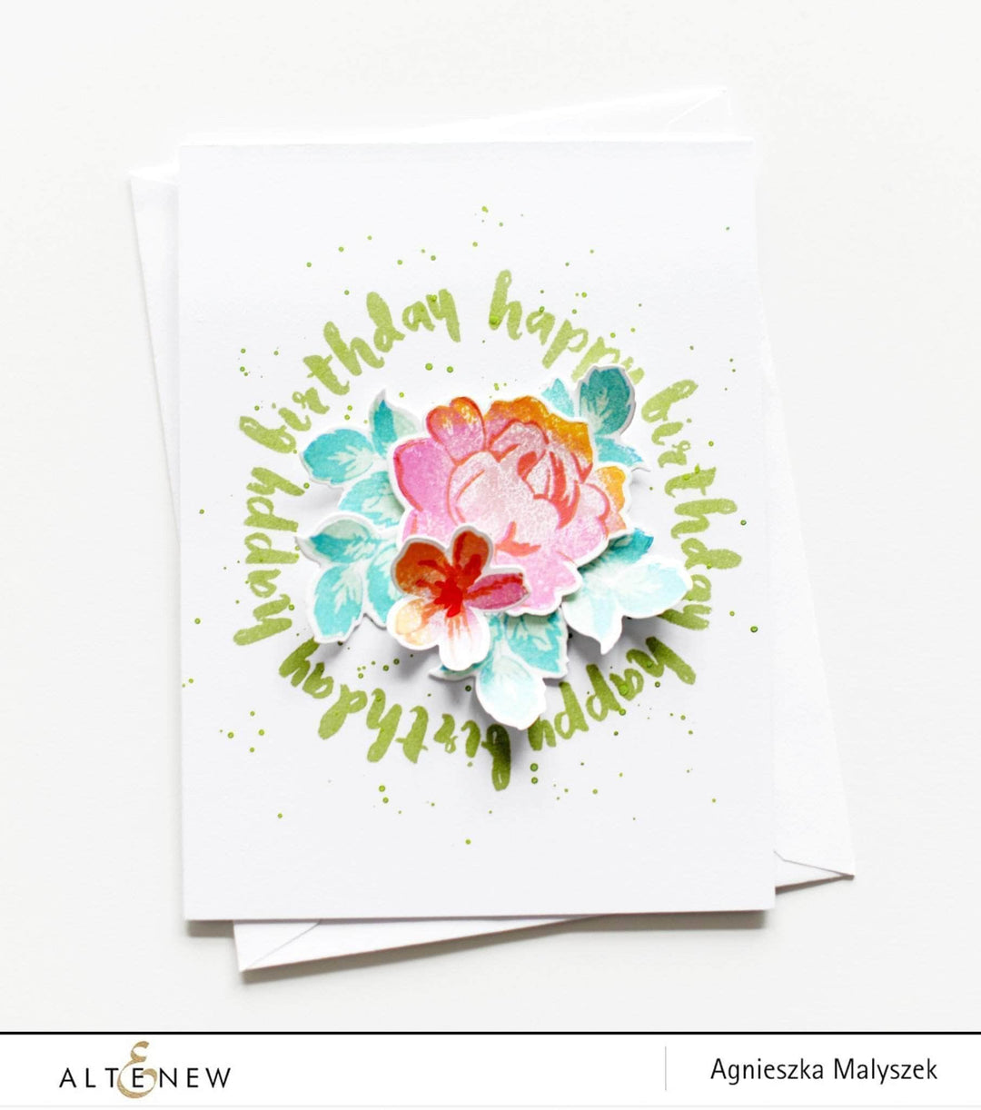 Photocentric Clear Stamps Painted Greetings Stamp Set