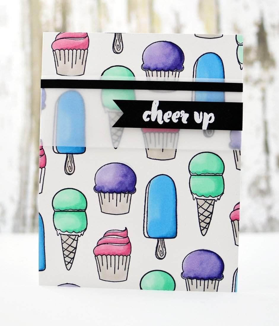 Photocentric Clear Stamps Painted Greetings Stamp Set