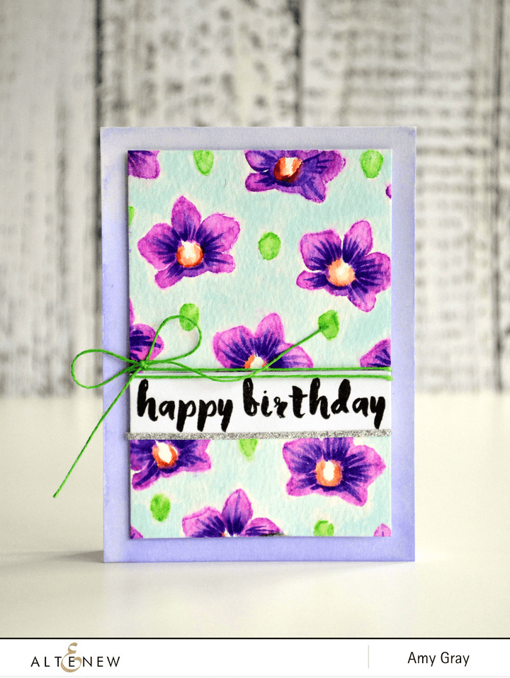 Photocentric Clear Stamps Painted Greetings Stamp Set