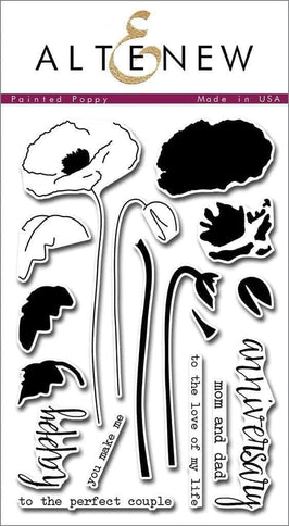 Photocentric Clear Stamps Painted Poppy Stamp Set