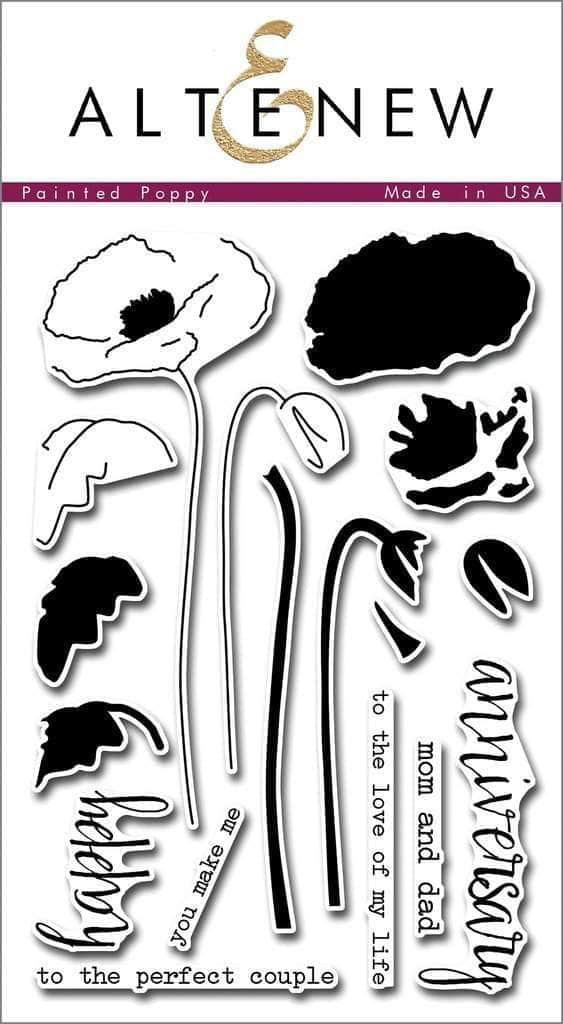 Photocentric Clear Stamps Painted Poppy Stamp Set