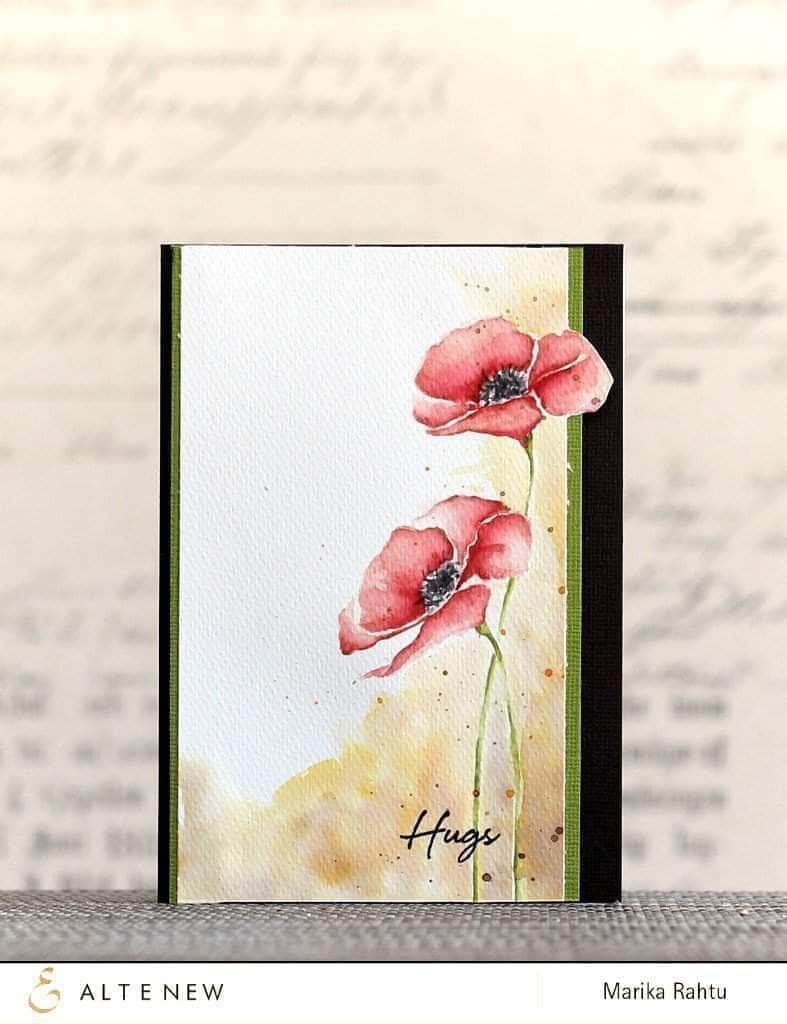 Photocentric Clear Stamps Painted Poppy Stamp Set