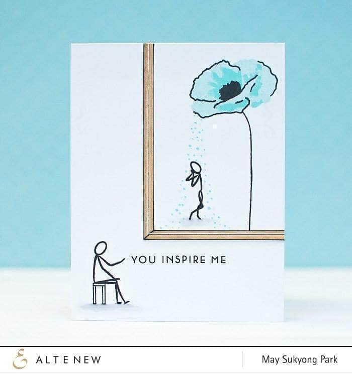 Photocentric Clear Stamps Painted Poppy Stamp Set