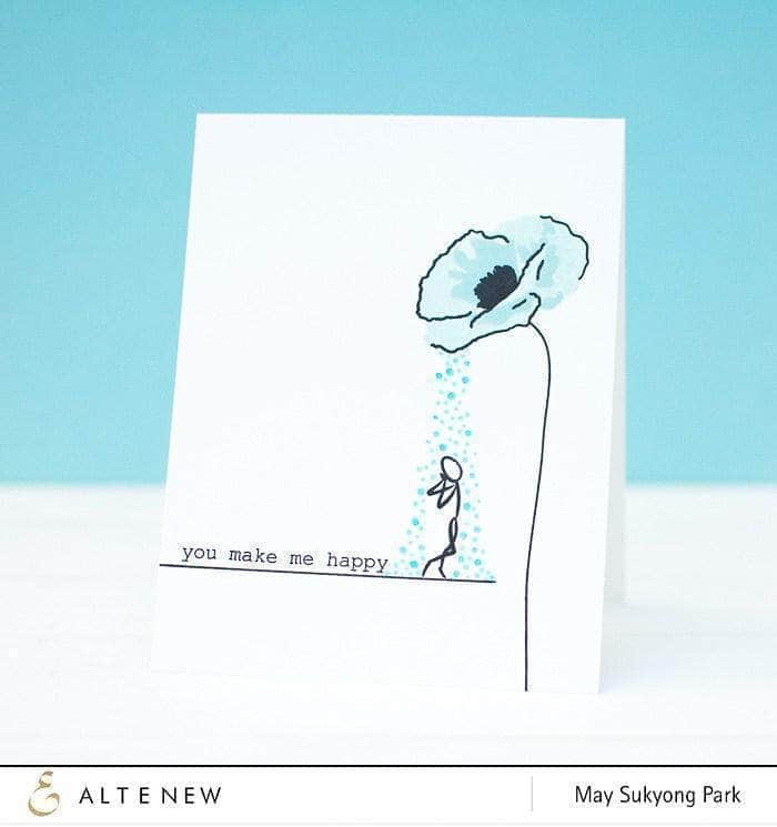 Photocentric Clear Stamps Painted Poppy Stamp Set