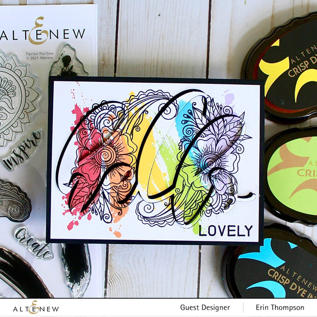 Photocentric Clear Stamps Painted Rainbow Stamp Set