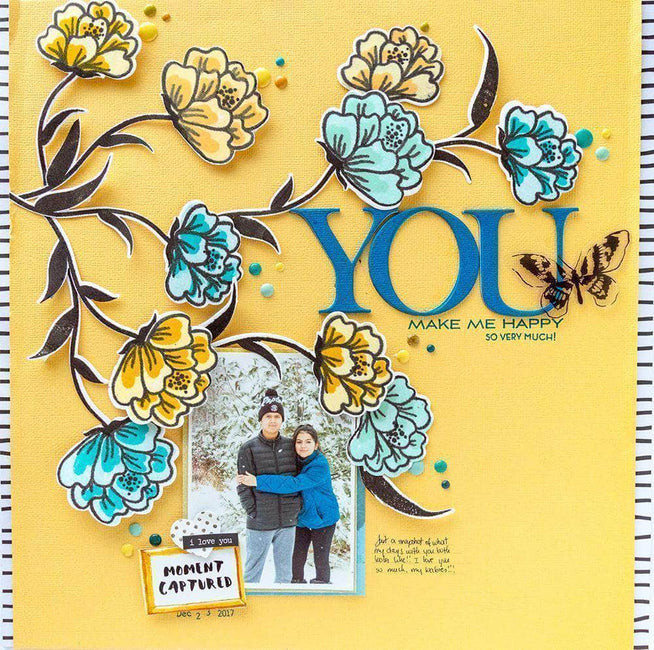 Photocentric Clear Stamps Playful Blooms Stamp Set