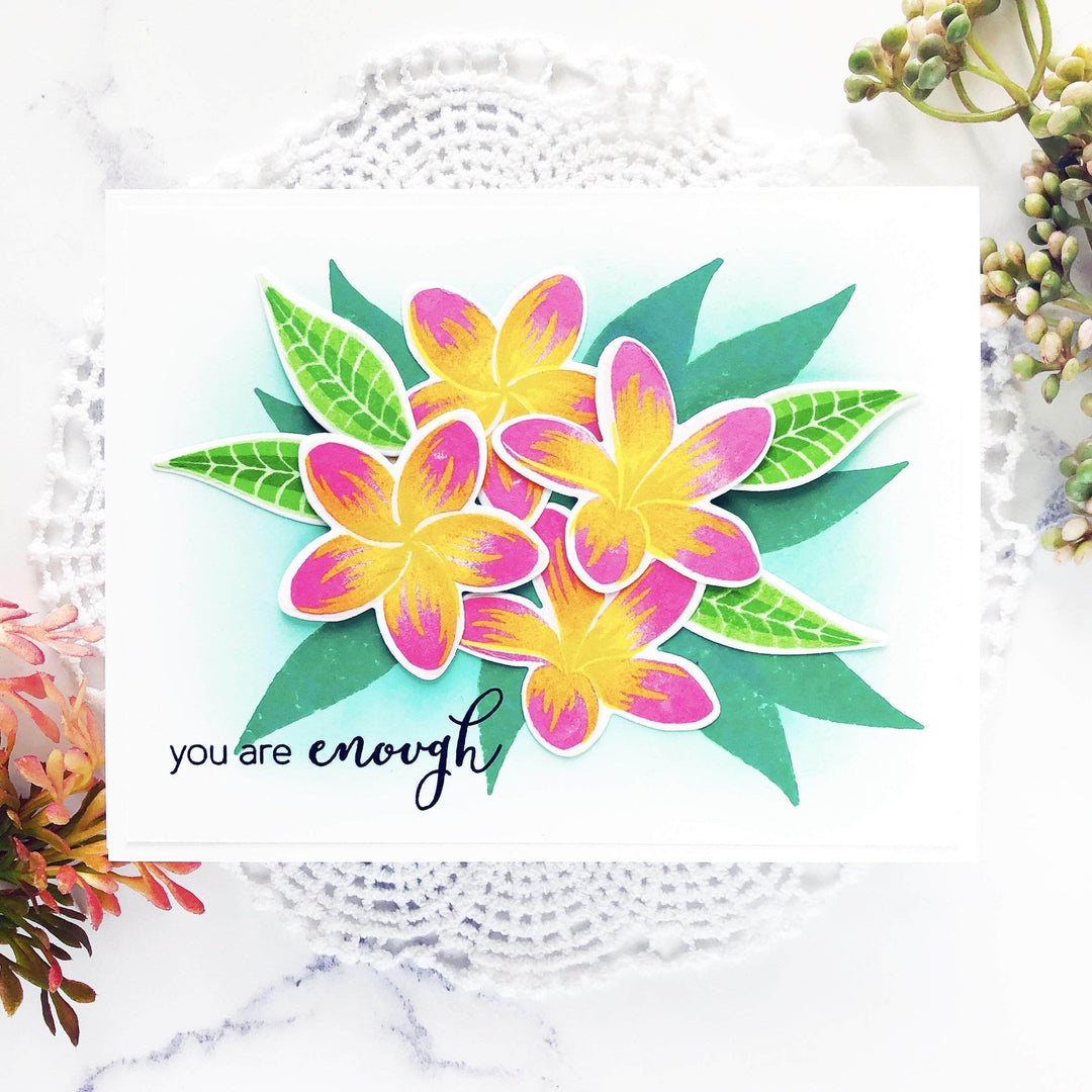 Photocentric Clear Stamps Playful Plumeria Stamp Set