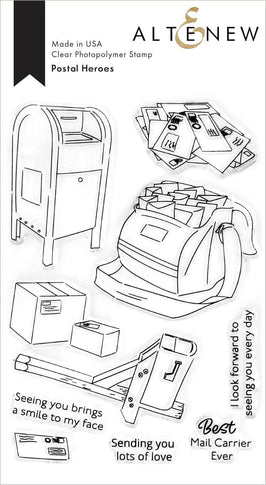 Photocentric Clear Stamps Postal Heroes Stamp Set
