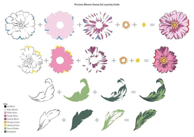 Photocentric Clear Stamps Precious Blooms Stamp Set