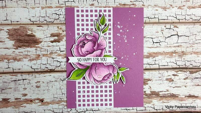 Photocentric Clear Stamps Precious Peony Stamp Set
