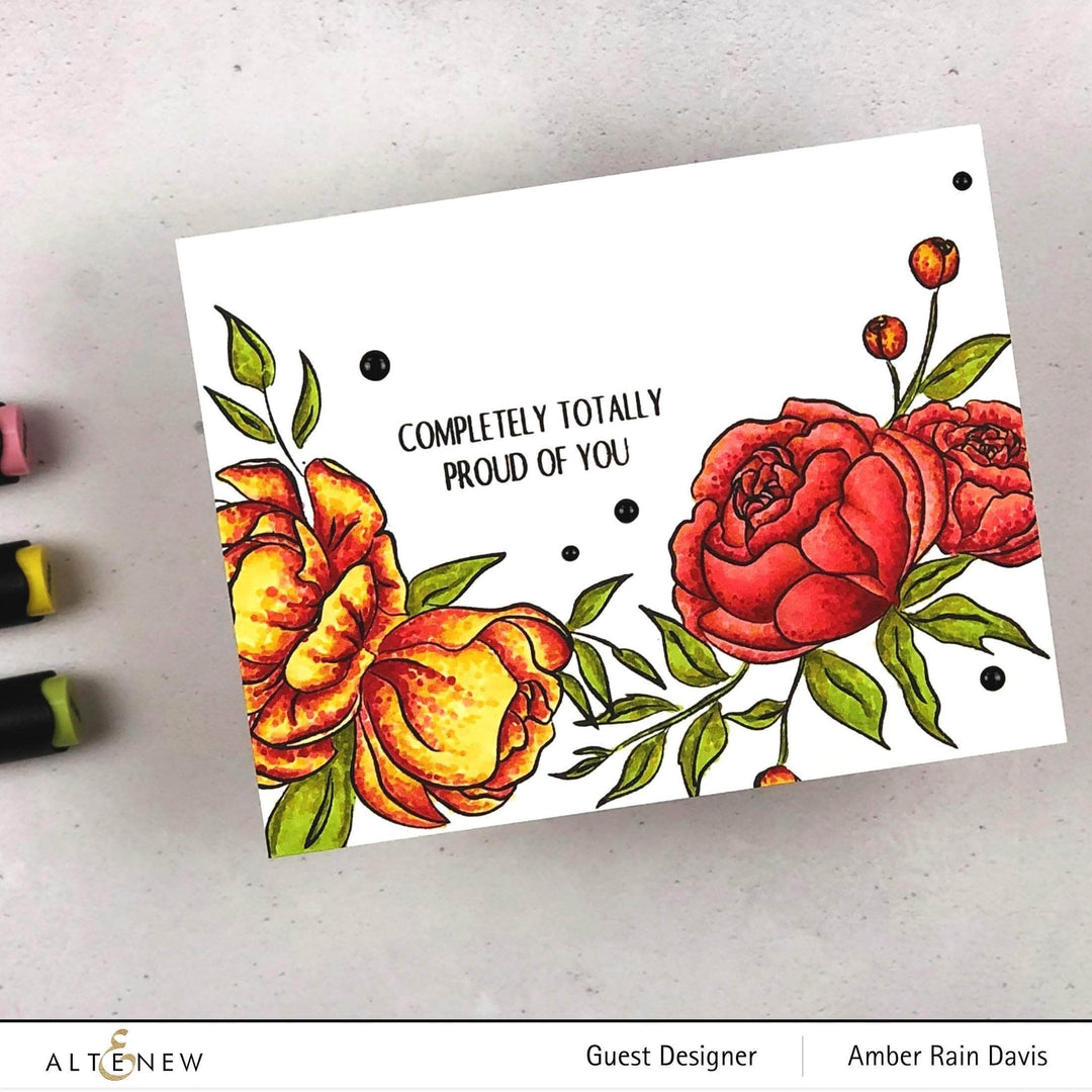 Photocentric Clear Stamps Precious Peony Stamp Set
