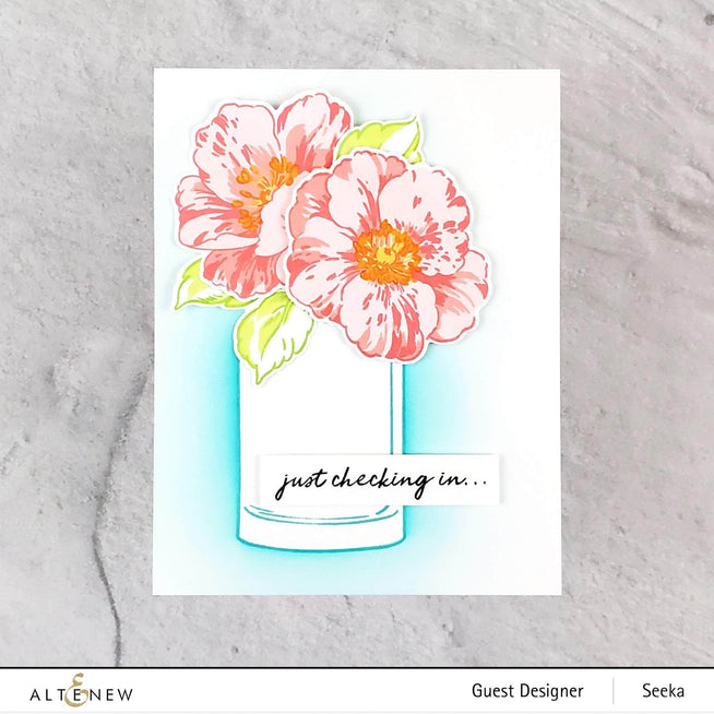 Photocentric Clear Stamps Queen Anemone Stamp Set