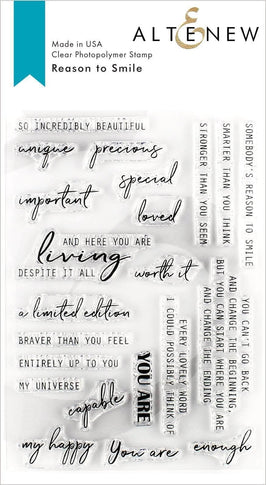 Photocentric Clear Stamps Reason to Smile Stamp Set