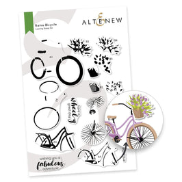 Photocentric Clear Stamps Retro Bicycle Stamp Set