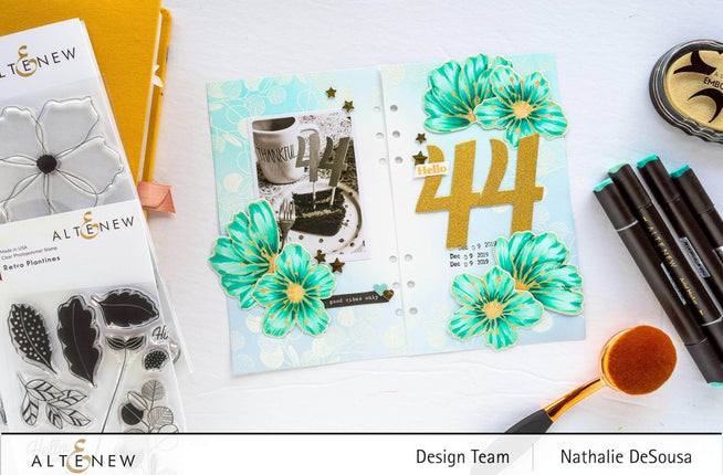 Photocentric Clear Stamps Retro Plantines Stamp Set