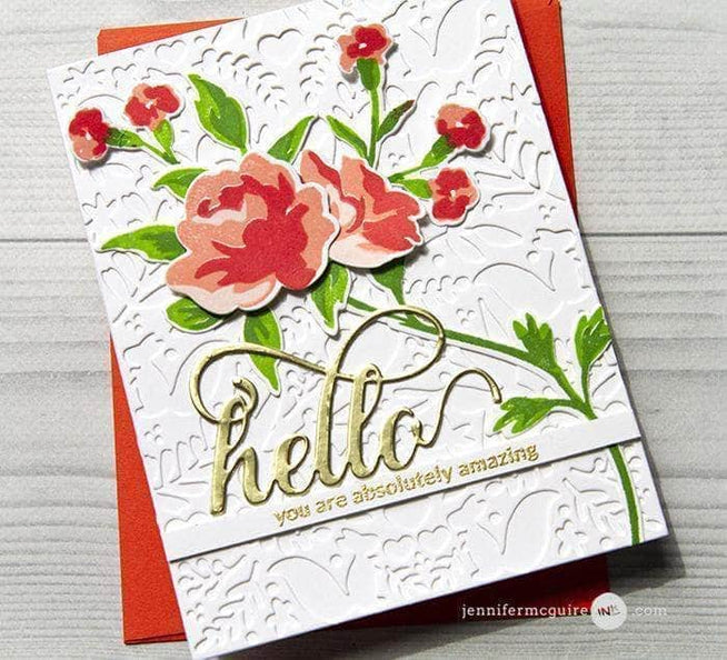 Photocentric Clear Stamps Rose Spray Stamp Set