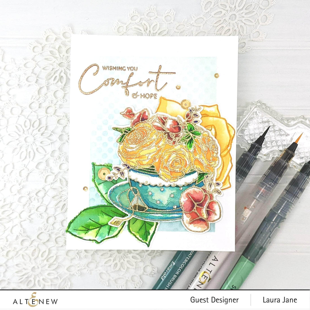 Photocentric Clear Stamps Rose Tea Stamp Set