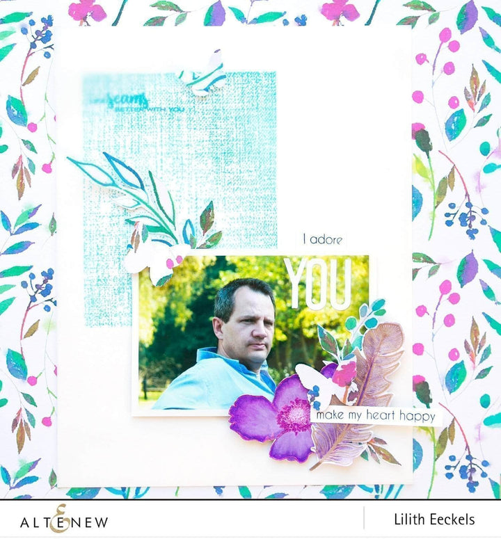 Photocentric Clear Stamps Rustic Linen Stamp Set