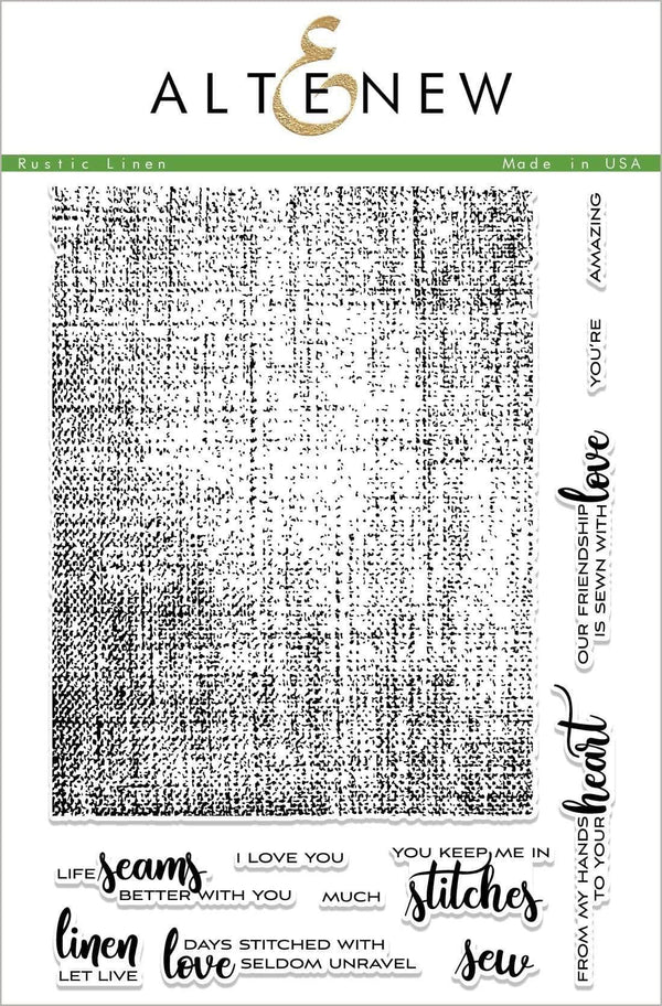 Photocentric Clear Stamps Rustic Linen Stamp Set