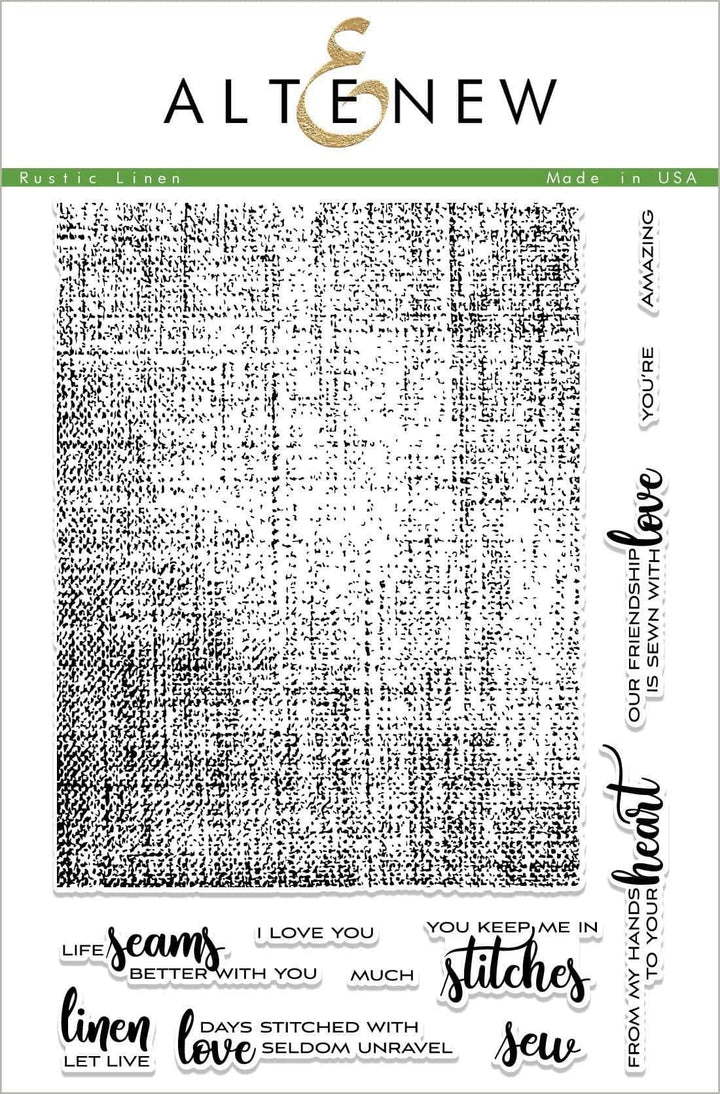 Photocentric Clear Stamps Rustic Linen Stamp Set