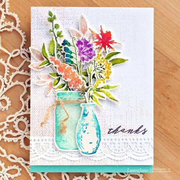 Photocentric Clear Stamps Rustic Linen Stamp Set