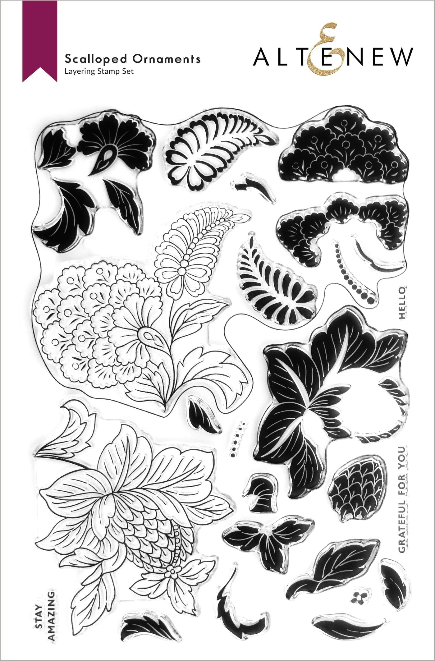 Photocentric Clear Stamps Scalloped Ornaments Stamp Set