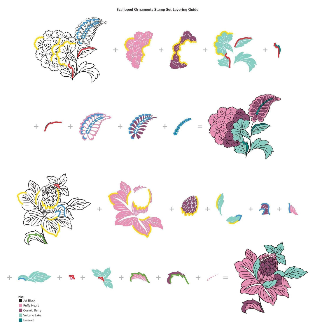 Photocentric Clear Stamps Scalloped Ornaments Stamp Set