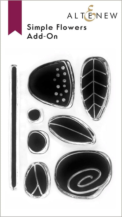 Photocentric Clear Stamps Simple Flowers Add-On Stamp Set