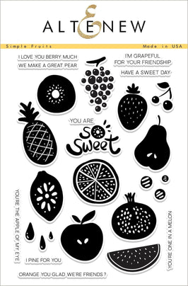 Photocentric Clear Stamps Simple Fruits Stamp Set