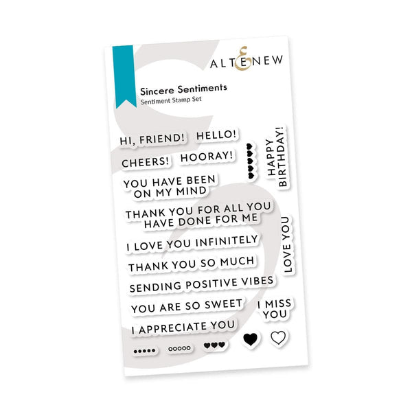 PMA Industries, Inc. Clear Stamps Sincere Sentiments Stamp Set