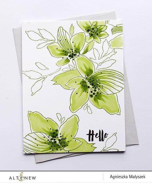 Photocentric Clear Stamps Sketchy Floral Stamp Set