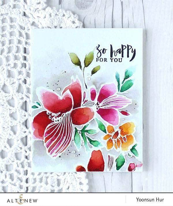 Photocentric Clear Stamps Sketchy Floral Stamp Set