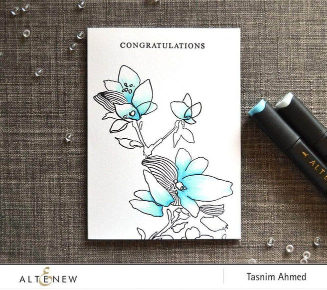 Photocentric Clear Stamps Sketchy Floral Stamp Set