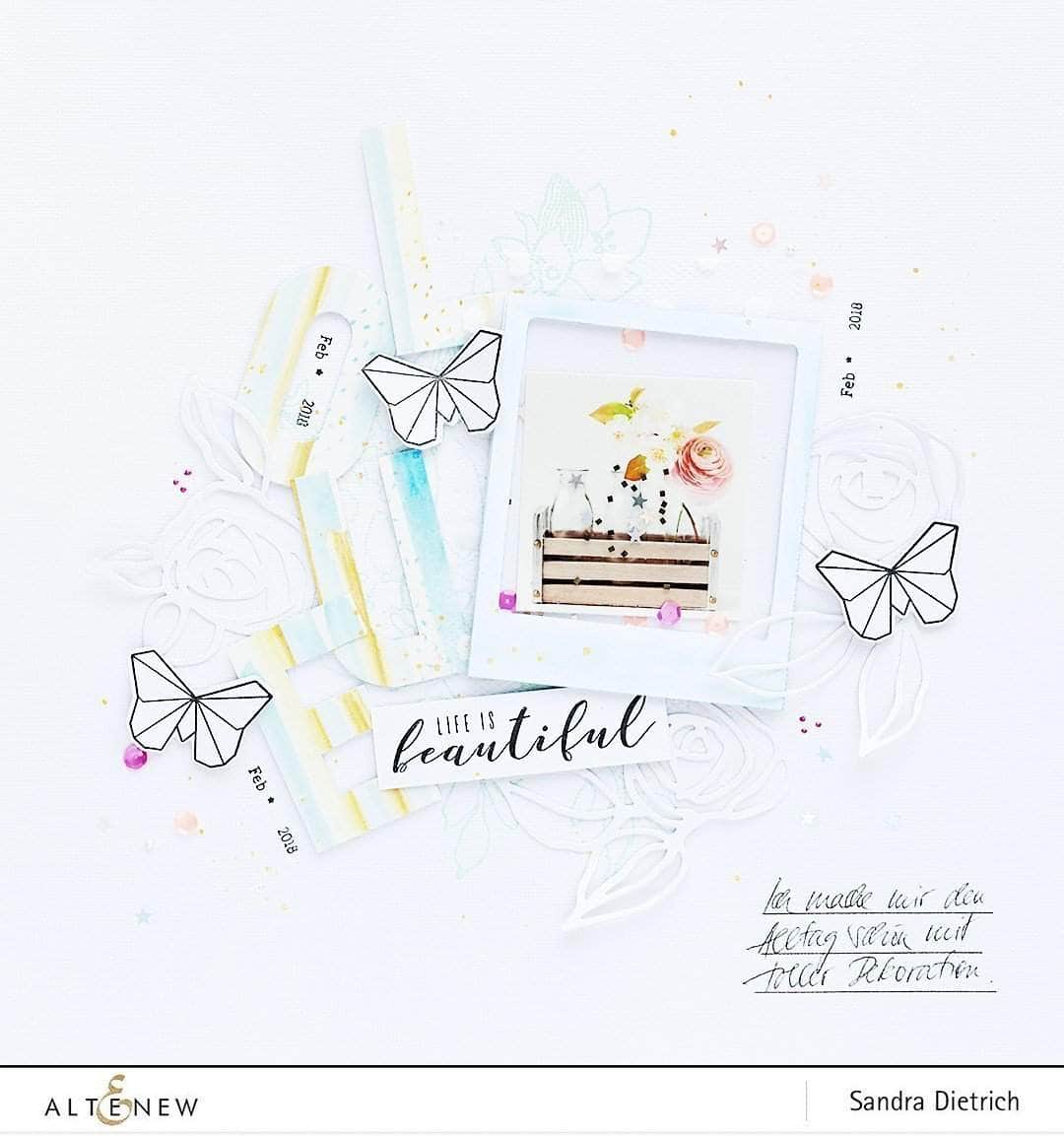 Photocentric Clear Stamps Sketchy Floral Stamp Set