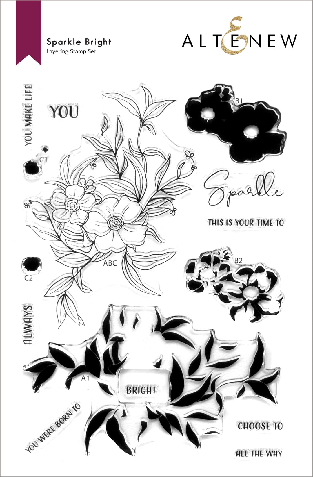 Photocentric Clear Stamps Sparkle Bright Stamp Set