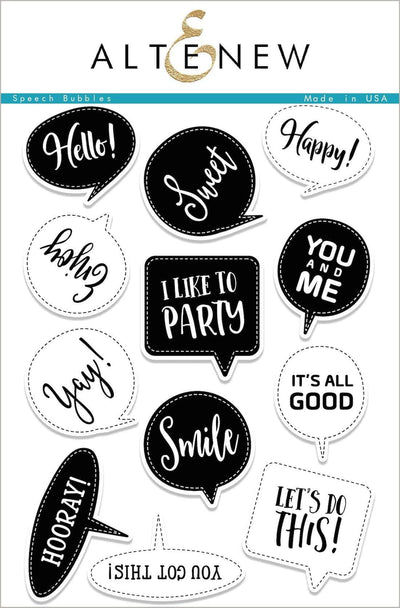 Photocentric Clear Stamps Speech Bubbles Stamp Set